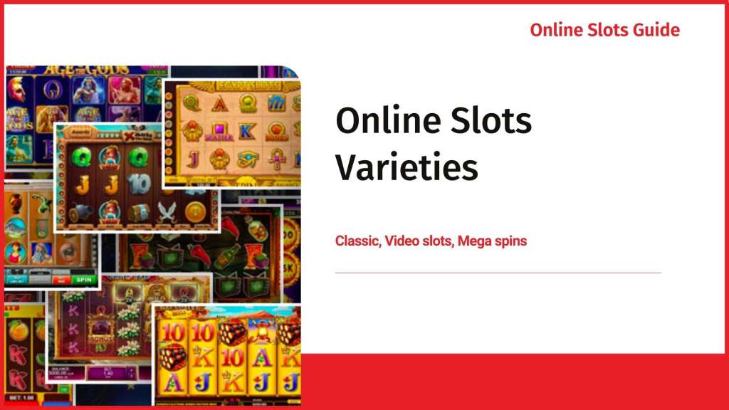 Online Slots Varieties 