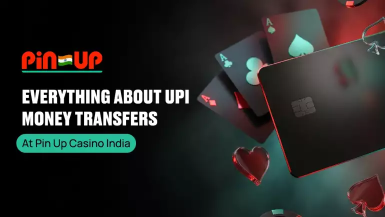 Playing cards, chip, and credit card for UPI money transfers.